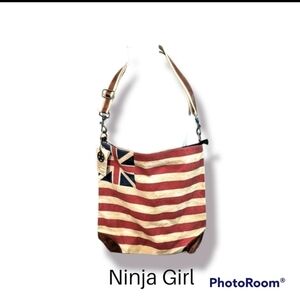 NWT Ninja Girl Union Jack Bag